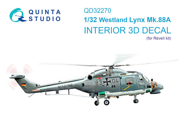 Westland Lynx MK88A  Interior 3D Decal (Revell)  QD32270