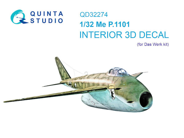 Messerschmitt Me P.1101 Interior 3D Decal (Das Werk)  QD32274