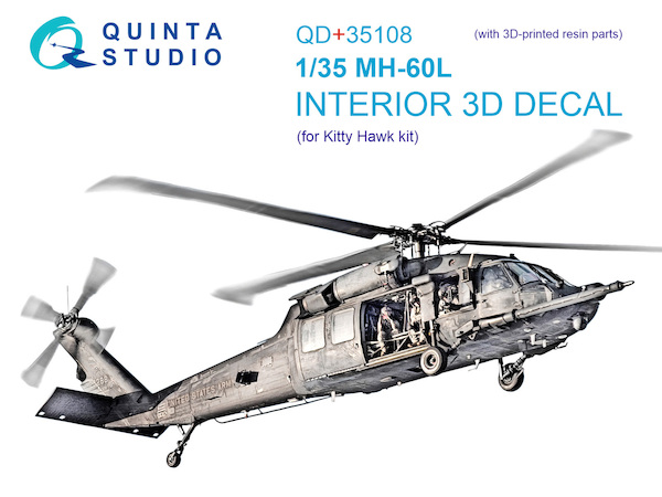 Sikorsky MH60L Seahawk Interior 3D Decal for Kitty Hawk) QD+35108