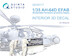 AH64D Apache EFAB (Extended Forward Avionic Bay) Interior 3D Decal  for MENG QD35117
