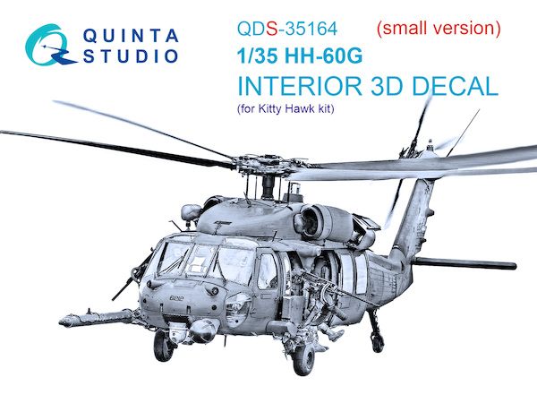Sikorsky HH60G Rescue hawk Interior 3D Decal  for Kitty Hawk  QD35164
