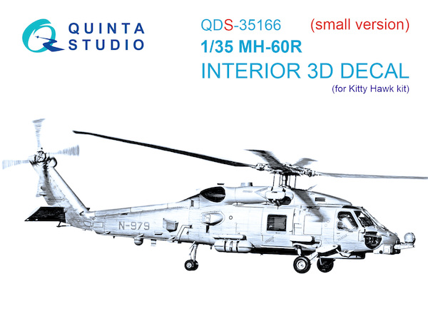 Sikorsky MH60R Seahawk Interior 3D Decal  for Kitty Hawk  QD35166