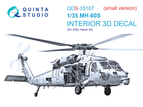 Sikorsky MH60S Nighthawk Interior 3D Decal  for Kitty Hawk  QD35167