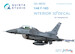 F16D Fighting Falcon Interior 3D Decal  for Hasegawa QD48032