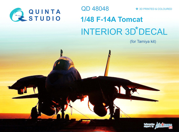 Grumman F14A Tomcat Interior 3D Decal for Tamiya QD48048