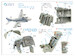 Grumman A6A Intruder Interior 3D Decal  for Kinetic  QD48372