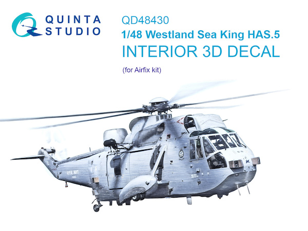 Westland Sea King HAS5  Interior 3D Decal  for Airfix  QD48430