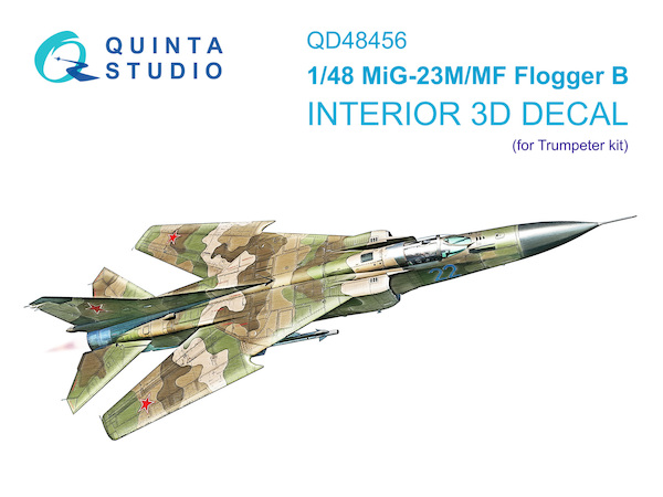 MiG-23M/MF Flogger B Interior 3D decal (for Trumpeter kit) QD48456