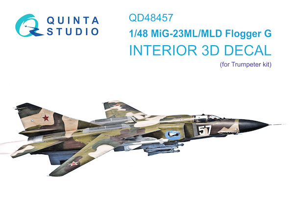 MiG-23ML/MLD Flogger G Interior 3D decal (for Trumpeter kit) QD48457