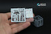 Kamov KA50 Hokum A  Interior 3D Decal  and resin parts (Italeri) Black colour for Cockpit Panels  QD+48638