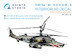 Kamov KA50 Hokum A  Interior 3D Decal  and resin parts (Italeri) Blue grey colour for Cockpit Panels QD+48639R