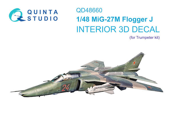 Mikoyan MiG27M Flogger J Interior 3D Decal (Trumpeter)  QD48660