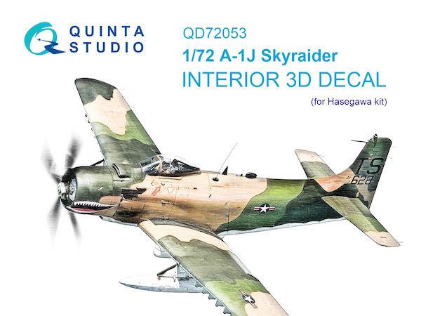 A-1J Skyraider interior 3D decal (for Hasagawa kit)  QD72053
