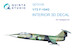 F104G Starfighter Interior 3D Decal (Hasegawa) QD72100