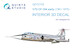 CF104 Starfighter - early 1961-1975  Interior 3D Decal (Hasegawa) QD72103