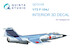 F104J Starfighter Interior 3D Decal (Hasegawa) QD72105