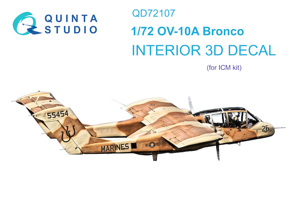 OV10A Bronco Interior 3D Decal (ICM) QD72107