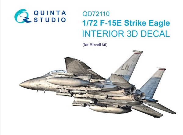 F15E Strike Eagle Interior 3D Decal (Revell)  QD72110