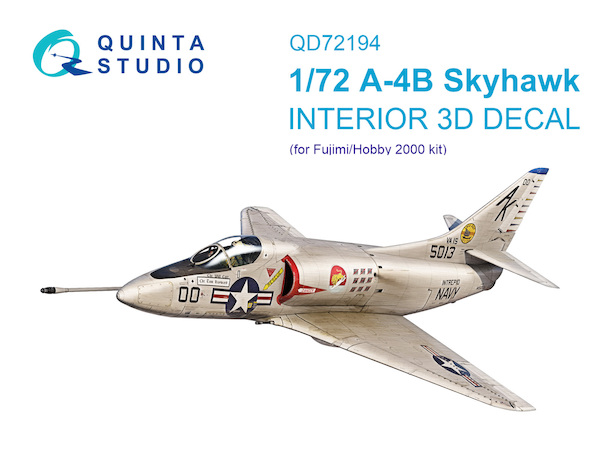 A-4B Skyhawk Interior 3D decal (for Fuiimi/Hobby 2000 kit)  QD72194