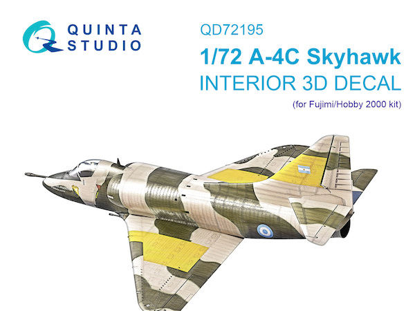 A-4C Skyhawk Interior 3D decal (for Fuiimi/Hobby 2000 kit)  QD72195