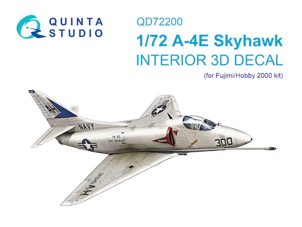 A-4E Skyhawk Interior 3D decal (for Fuiimi/Hobby 2000 kit) QD72200