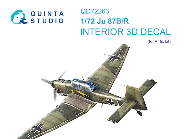 Junkers Ju87B/R Stuka Interior 3D Decal  (Airfix)  QD72263