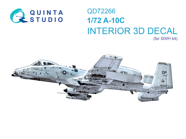 A10C Thunderbolt II Interior 3D Decal  (Great Wall Hobby)  QD72266