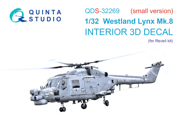 Westland Lynx Mk.8 Interior 3D decal  (for Revell kit) small version  QDS32269