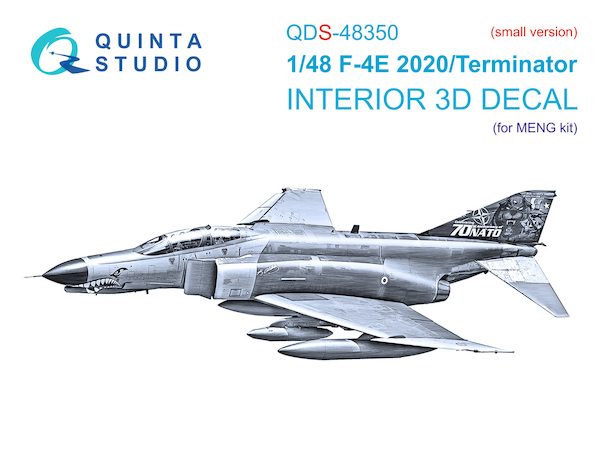 F-4E 2020 Terminator Interior 3D decal (for MENG kit) small version QDS48350