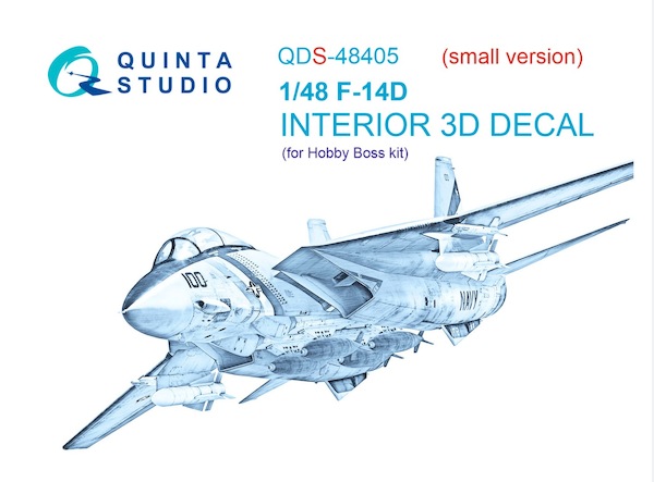 F14D Tomcat  Interior 3D Decal  (Hobby Boss)  QDS48405