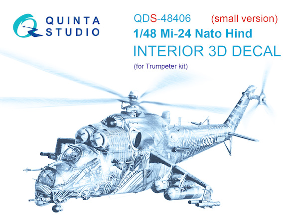 Mil  Mi24 Nato Hind  Interior 3D Decal  (Trumpeter)  QDS48406