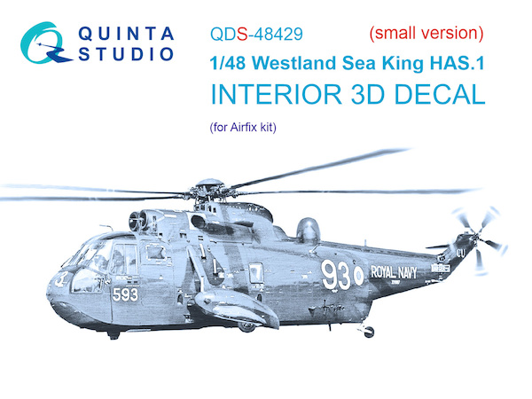 Westland Sea King HAS1 Interior 3D Decal (Airfix) QDS48429