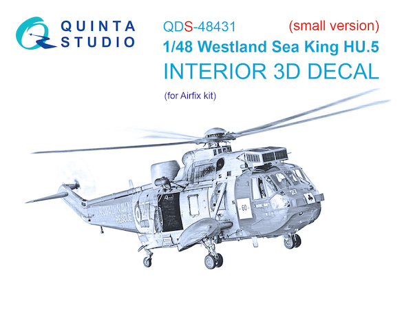 Westland Sea King HU5 Interior 3D Decal  (Airfix)  QDS48431