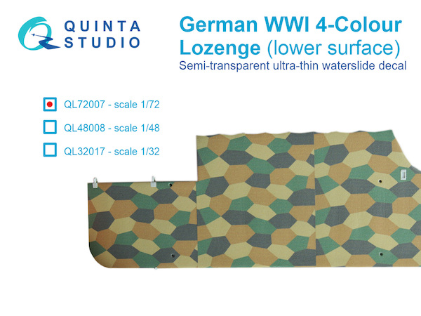 German WWI 4 Colour Lozenge (Lower) Ql72007