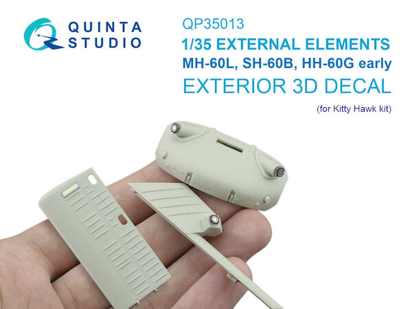Sikorsky MH60L, SH-60B, HH-60G (early) Seahawk External elements Exterior 3D decal (for Kitty Hawk kit) QP35013