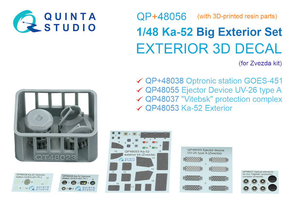 Kamov Ka52 Big Exterior set (Zvezda) QP+48056