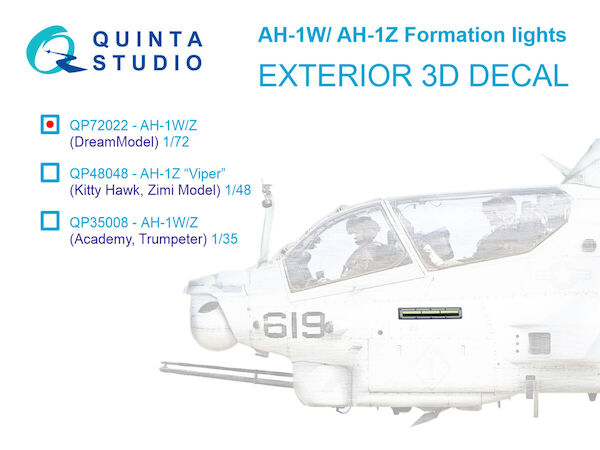 AH1W/Z Formation lights  Exterior 3D decal (Dream model & others)  QP72022