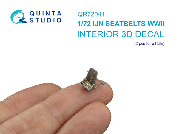 WWII Imperial Japanese Navy Seatbelts Interior 3D decal  (2 pcs for all kits)  QR72041