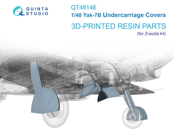 Yak-7B Undercarriage covers (Zvezda)  QT48146