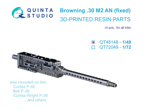 Browning .30 M2 AN (fixed) (4pcs, for all kits) QT48148