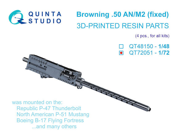 Browning .30 AN/M2 (fixed) (4pcs, for all kits)  QT72051