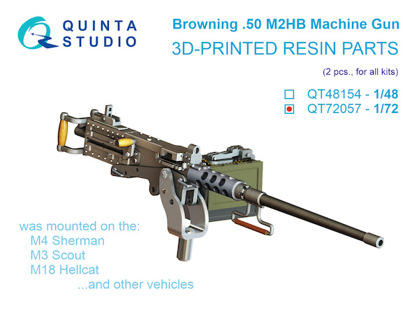 Browning .50 M2HB Machine Gun (2pcs, for all kits) QT72057