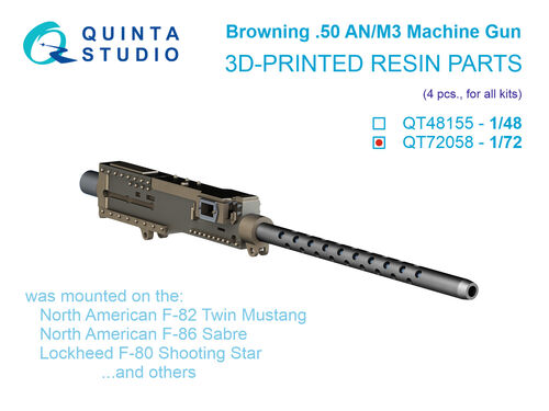 Browning .50 AN/M3 Machine Gun (4pcs, for all kits)  QT72058