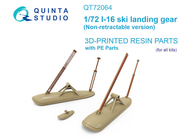 I-16 Ski Landing Gear (Non Retractable version) (for all kits) QT72064