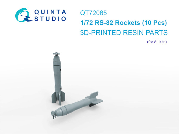 RS-82 Rockets for I16 (10 pcs) (for all kits) QT72065