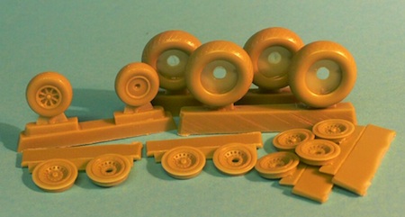 Boeing B29 Superfortress wheels type 1 - block (diamond) tread pattern 72008
