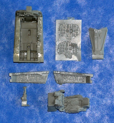 Mikoyan MiG25 cockpit detail set (Kitty Hawk)  RS001