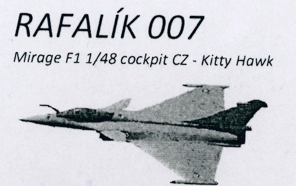 Mirage F1CZ Cockpit set (Kitty Hawk) RS007