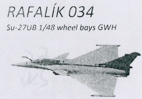 Sukhoi Su27UB Flanker Wheel bay set (Great Wall Hobby)  RS034