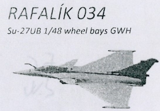 Sukhoi Su27UB Flanker Wheel bay set (Great Wall Hobby) RS034